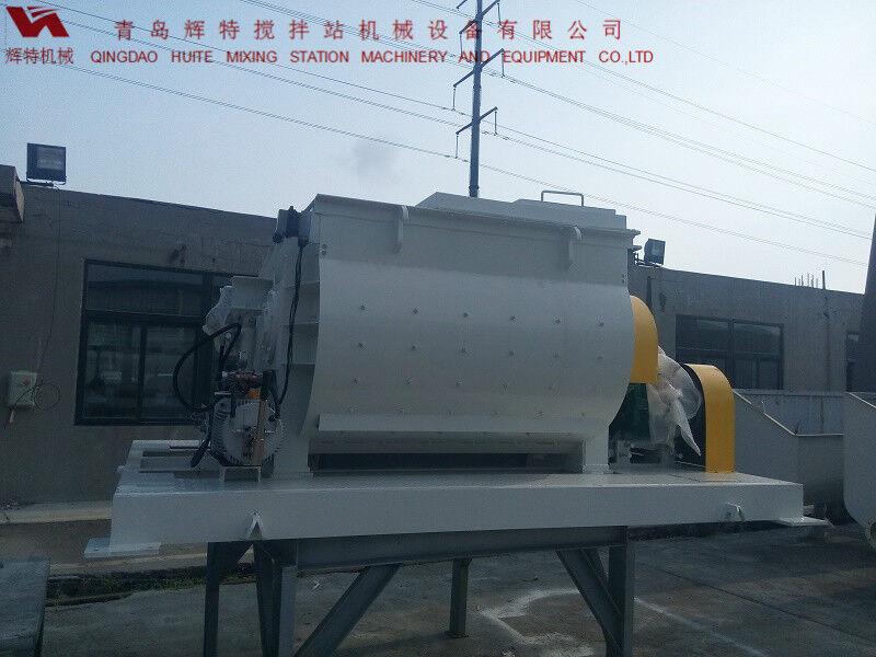 JS750攪拌臂采用偏心式設(shè)計，延長使用壽命，青島輝特機械